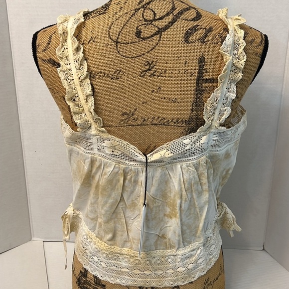 UNSUBSCRIBED COTTON TIE DYE BOHO BEACHY CROCHET TOP SIZE 8 - Picture 7 of 14